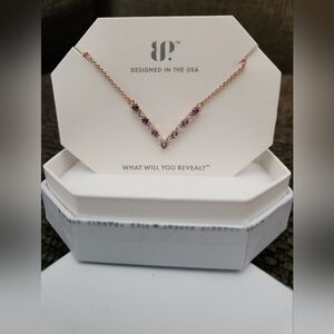 Elegant Purple Stone Necklace